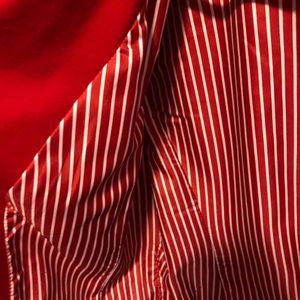 The Limited Jackets & Coats - The Limited Red and White Medium Tailored Jacket The Limited Jackets & Coats - The Limited Red and White Medium Tailored Jacket